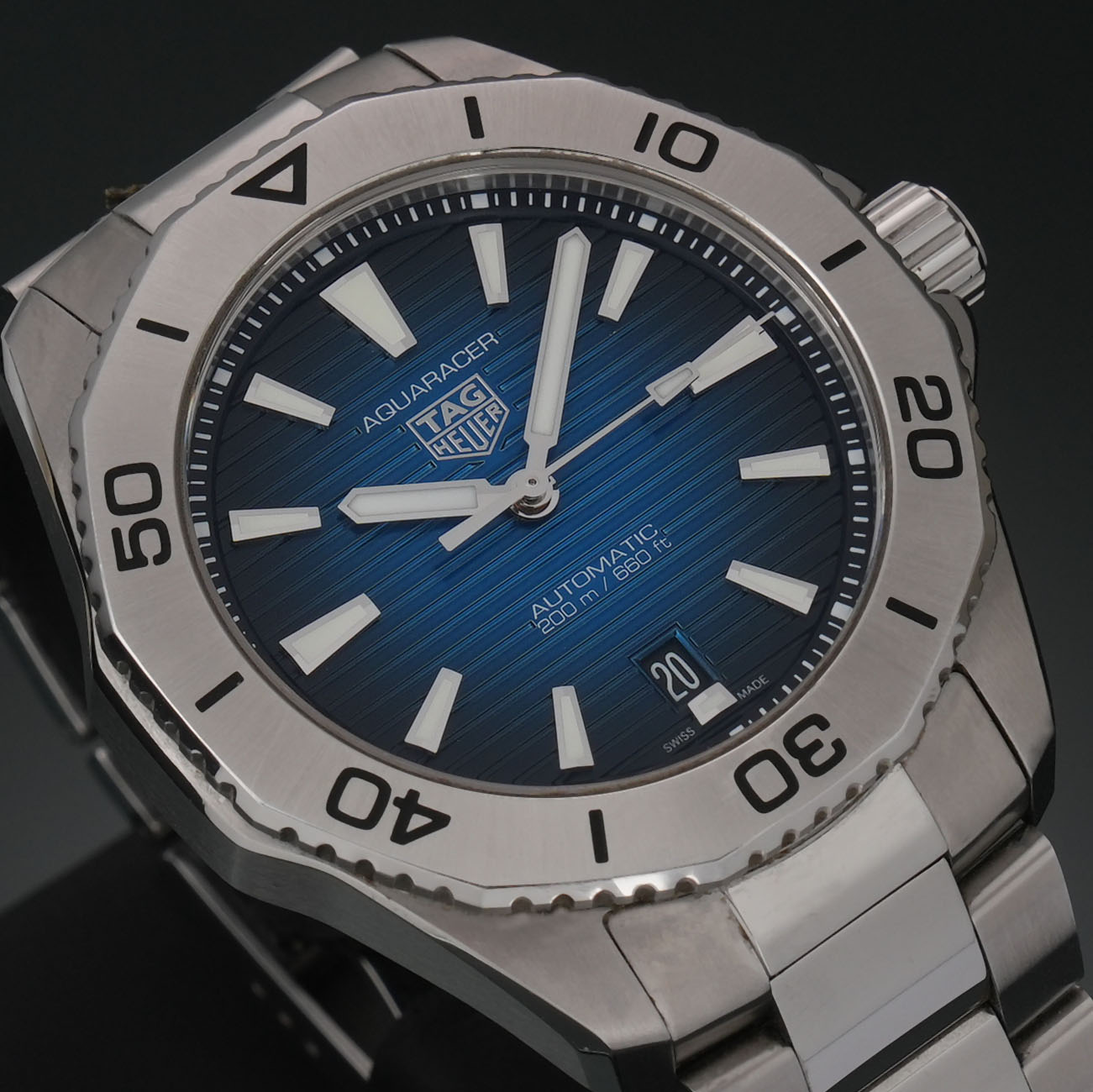 TAG HEUER(USED)태그호이어 WBP2111 아쿠아레이서 프로페셔널 200 데이트